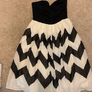 Chevron leifnotes dress, anthropologie